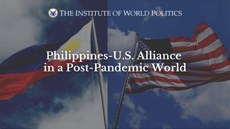 Philippines Us Alliance In A Post Pandemic World Youtube