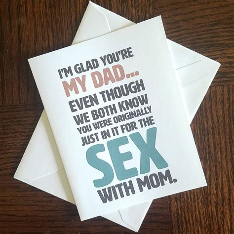 in it for the sex father s day 4x5 card funny and etsy