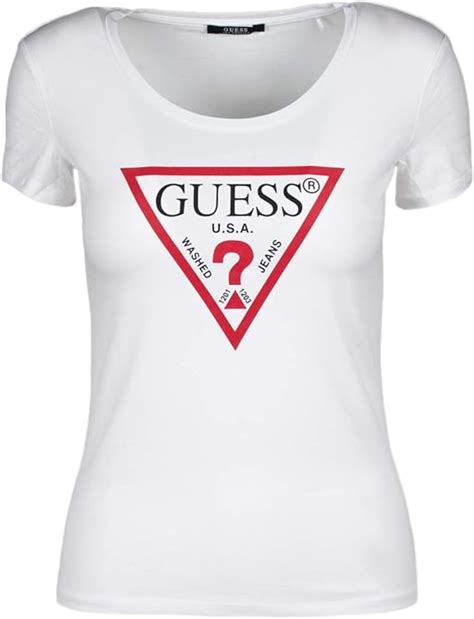 Guess T Shirt Woman T Shirt Original Tee W91i03 K6yw0 S White At Amazon Womens Clothing Store