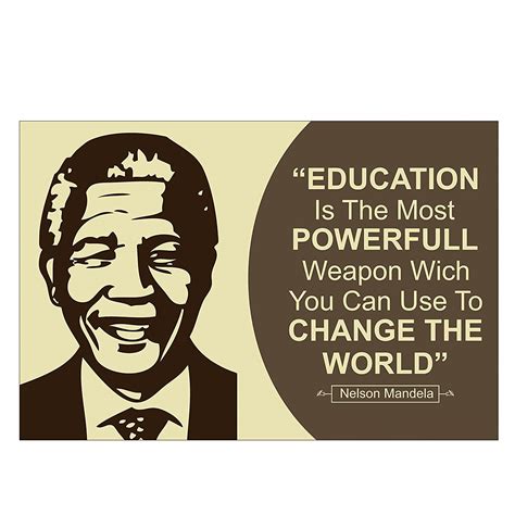 Education Is Most Powerful Weapon Wall Poster Quotes And Motivation