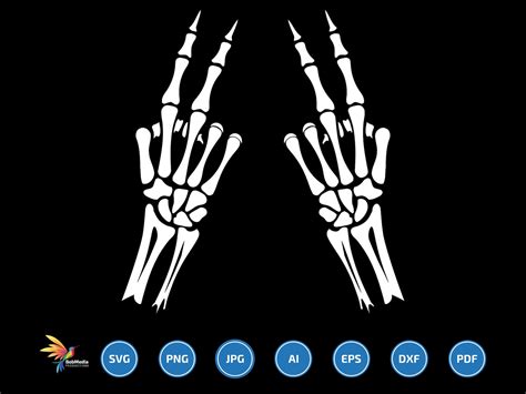 Skeleton Hand Svg Bundle Peace Sign Svg Peace Hand Sign Svg Etsy Uk