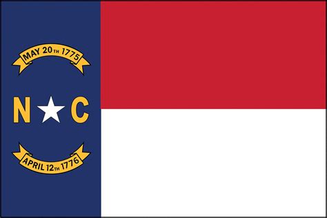 Nylglo North Carolina State Flag 3 Fth X 5 Ftw Outdoor 2nel6143960