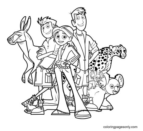Wild Kratts Coloring Pages Printable Clip Art Library The Best Porn Website