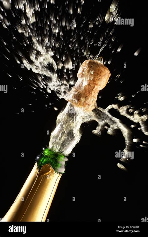 Popping Champagne Cork Stock Photo Alamy
