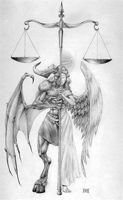Angel drawing cool drawings evil tattoo good and evil tattoos art tattoos body art tattoos easy tattoos to draw evil tattoos. Good vs Evil Drawings | Related Searches for good and evil ...