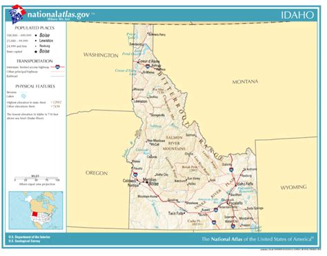 United States Geography For Kids Idaho