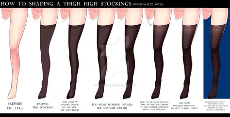 women s thigh high stockings in different styles and colors with text