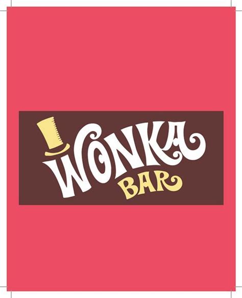 wonka bar wrapper printable party invite carnival
