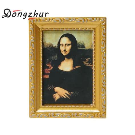 Aliexpress Com Buy Dongzhur Mini Mona Lisa Miniatura Painting For DIY