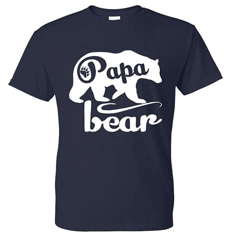Fresh Tees Papa Bear T Shirts Father S Day T Shirt Papa T Shirt Father Day T Cotton Men