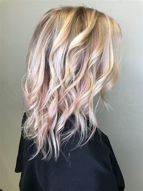 Hq Images Blonde Hair With Rose Gold Highlights Irresistible