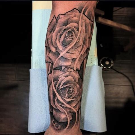 Amazing New Roses Arm Tattoo By Lil B Hernandez Rose Tattoo Sleeve