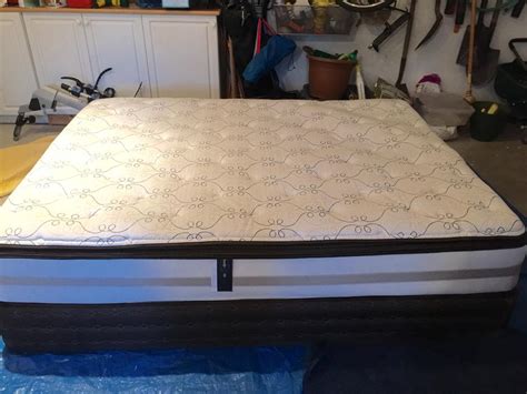 Sleep Country Queen Sized Mattress Box Spring And Metal Bed Frame