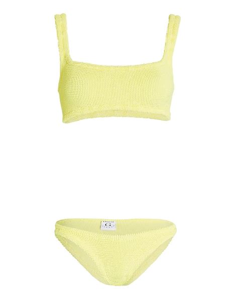 Hunza G Xandra Bikini Set In Yellow Lyst