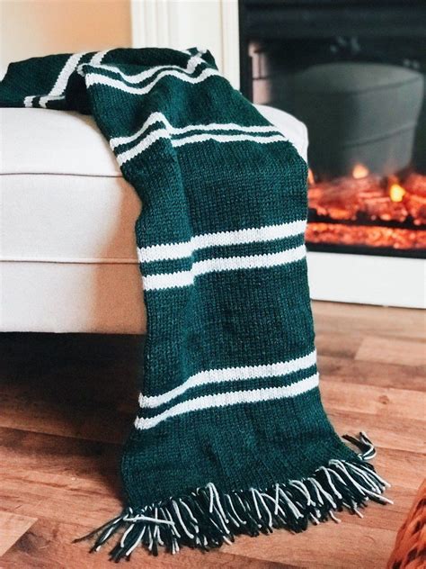 I am really excited to be participating in the happy harry potter series on rae gun ramblings. Harry Potter-Inspired House Scarf EMERALD & SILVER | Harry ...