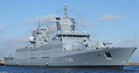 F125 frigate, multi role combatant and replacement for the f122 bremen class frigates. FGS Sachsen-Anhalt F-224 Type 125 class Frigate German Navy