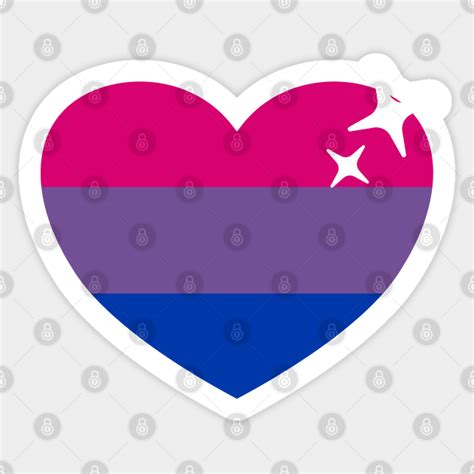 Bisexual Flag Bisexual Heart Bisexual Autocollant Teepublic Fr