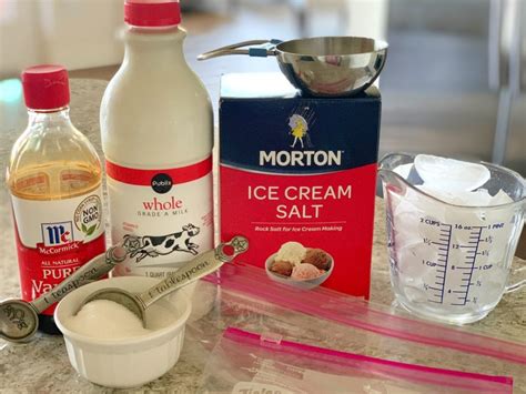 Next, put one cup of milk in the bag. Easy Homemade Ice Cream Recipe in a Bag | Lake Life State of Mind