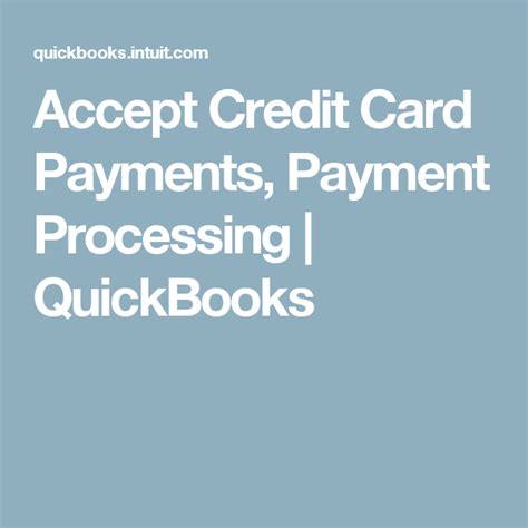I'll share the steps with you on how to record a payment using a credit card account. Accept Credit Card Payments | Process Credit Cards for Small Businesses | Quickbooks, Credit ...