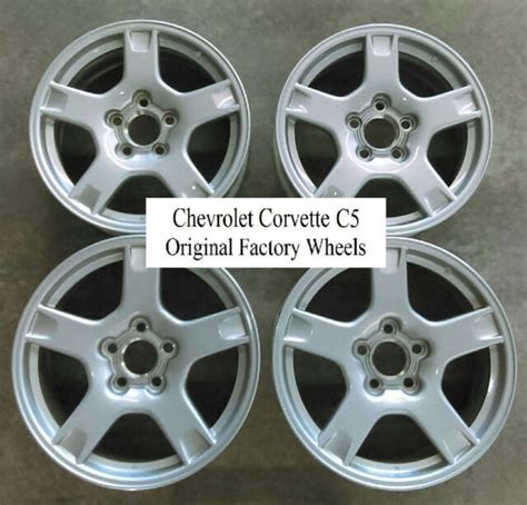 Full Set 97 98 99 C5 Corvette Factory Oem Wheels Set Of Four Rims