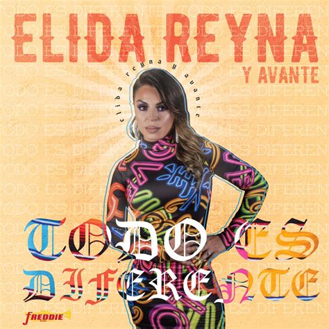 Carátula Frontal De Elida Reyna Y Avante Todo Es Diferente Cd Single