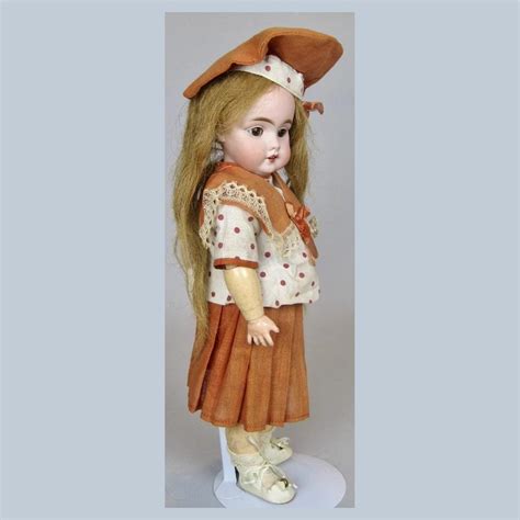 Gorgeous 13 Kestner 143 Character Doll Factory Original Dress And Hat