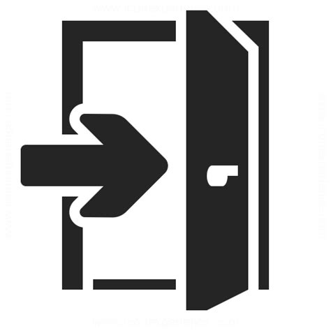 Door Exit Icon And Iconexperience Professional Icons O Collection