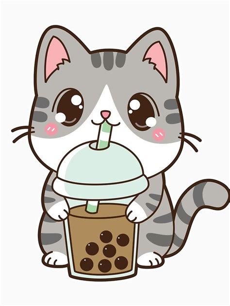 Asbno19 Shop Redbubble Cute Kawaii Drawings Cute Cat Wallpaper