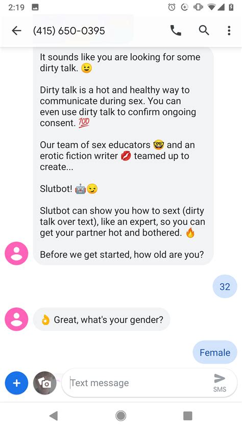 Slutbot Improves Sexting Skills In A Safe Spacehellogiggles