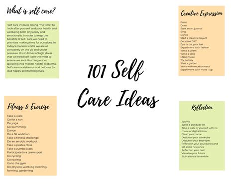Self Care Workbook A Printable PDF Mental Health Workbook Etsy Canada