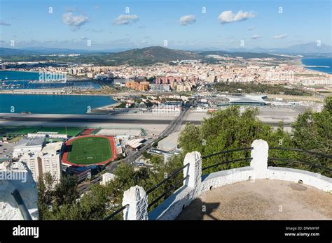 Gibraltar Spain Border Stock Photo Alamy