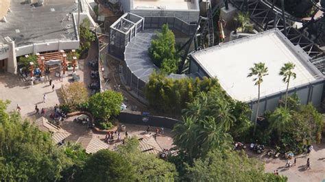 Photos Aerial Images Show Jurassic World Velocicoaster Ride System Raptors And Construction