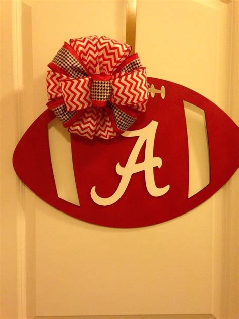 University Of Alabama Football Door Hanger Etsy