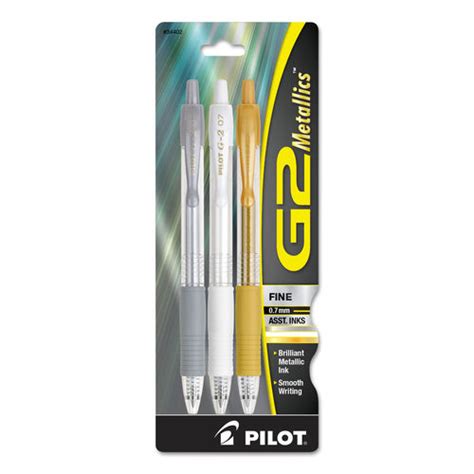 G2 Metallics Retractable Gel Pen By Pilot Pil34402