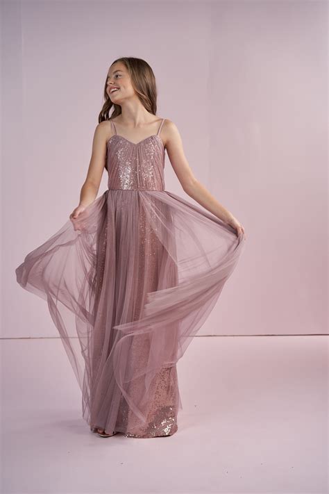Buy Rose Gold Sequin Junior Bridesmaid Dresses Off 78