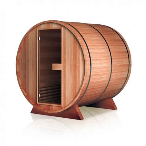 Sauna Extérieur En Cèdre Rouge Boreal Trc Tonneau Barrel 180 180