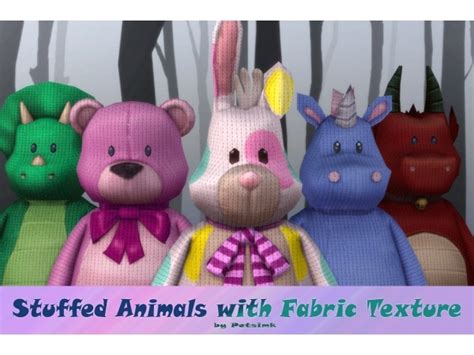 Stuffed Animals With Fabric The Sims 4 Download Simsdomination The