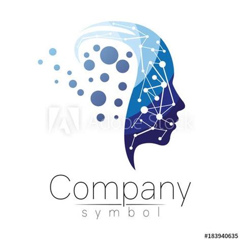 White And Blue Face Logo Logodix