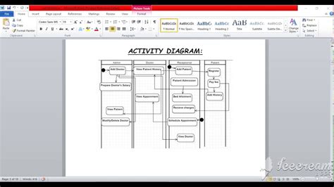 Activity Diagram Of Hospital Management System In Star Uml Youtube