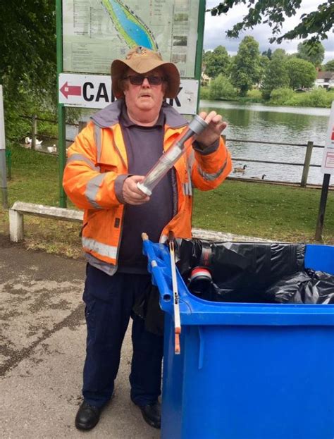 Paddy The Park Keeper Uncovers Eight Inch Knife Concealed Near