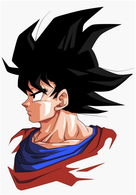 Goku By Bardocksonic D5uqd7y Goku Face Side View Png Image