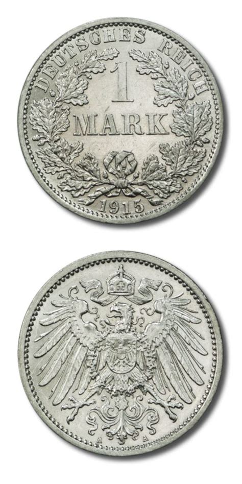 Germany Imperial Coinage 1 Mark 1915 A Uncirculated