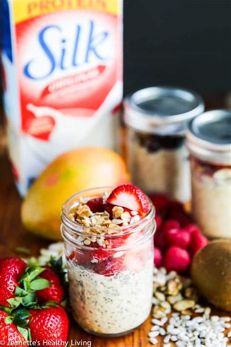 Overnight oats are 'oh so' simple to make; 20 Healthy Overnight Oatmeal Recipes - Jeanette's Healthy ...