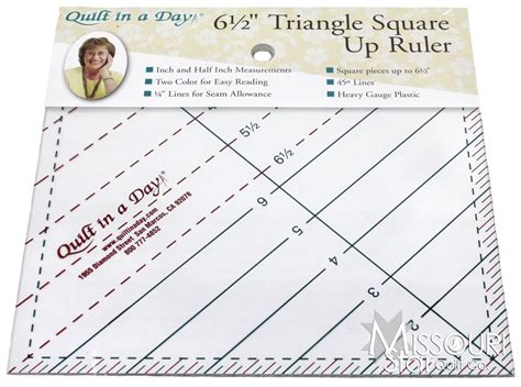 Triangle Square Up Ruler 6 12 Quilt In A Day