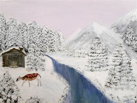 Wintertime Painting By Bernd Hau Fine Art America