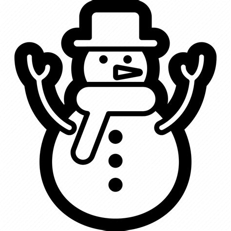 Christmas Man Snow Snowman Snow Man Icon Download On Iconfinder