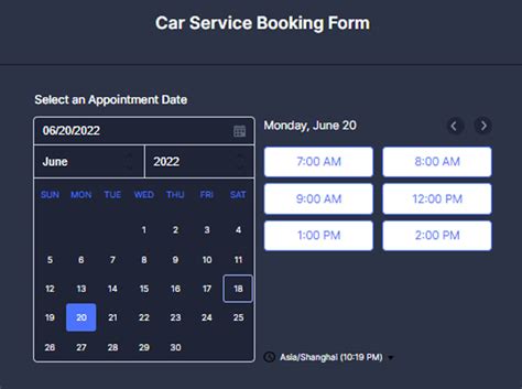 Inspiring Booking Form Template Examples For Your Website