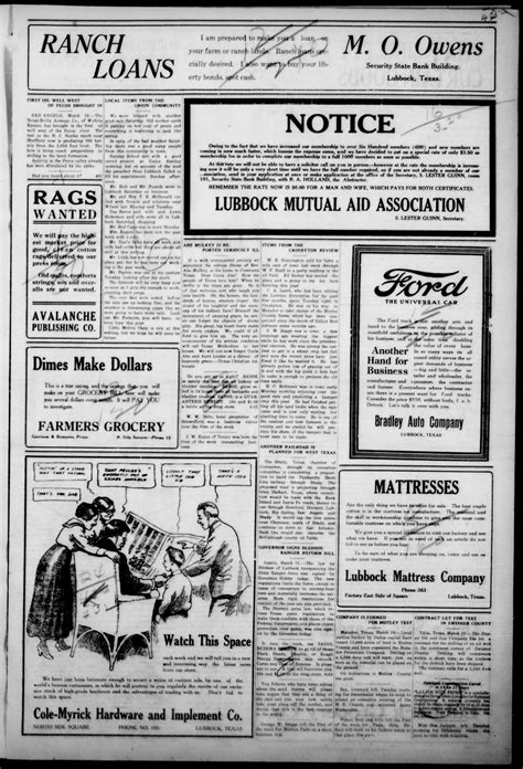 The Avalanche. (Lubbock, Texas), Vol. 19, No. 40, Ed. 1 Thursday, April