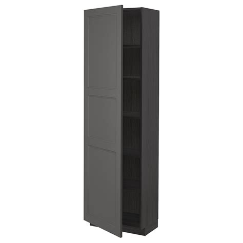 Maybe you would like to learn more about one of these? METOD Høyskap med hylleplater - svart, Axstad mørk grå - IKEA