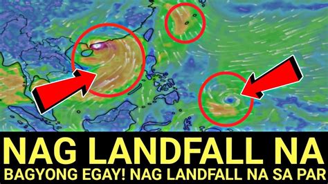 Bagyong Egay Nag Landfall Na Sa Par‼️ Mas Malakas Kay Dodong‼️direksyon Pa Luzon Typhoon Alert